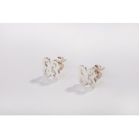 Sterling Silver Adinkra stud earrings