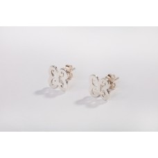 Sterling Silver Adinkra stud earrings